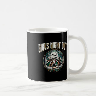 Girls Night Out Dancing Witches Funny Halloween Coffee Mug