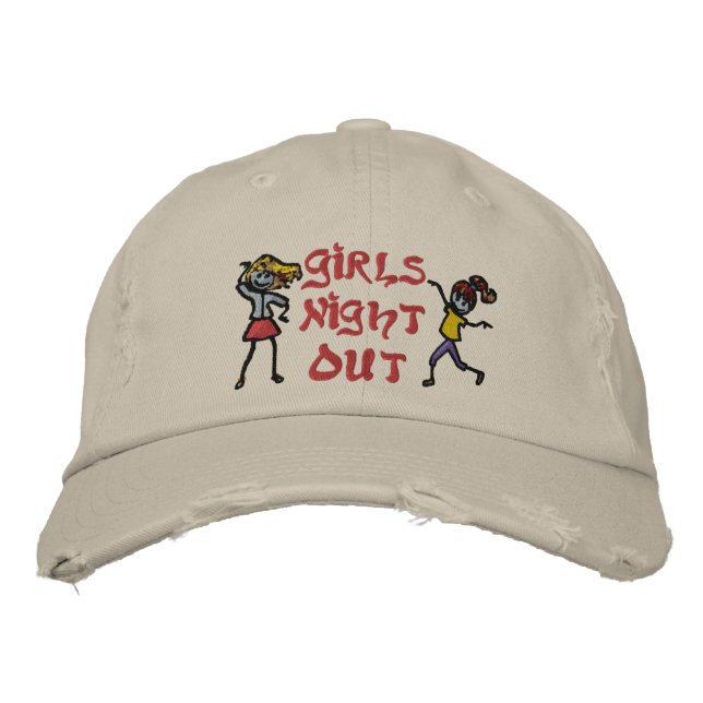 Girl's Night Out Embroidered Hat (Front)