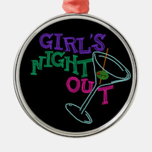 GIRLS NIGHT OUT GIFTS METAL TREE DECORATION