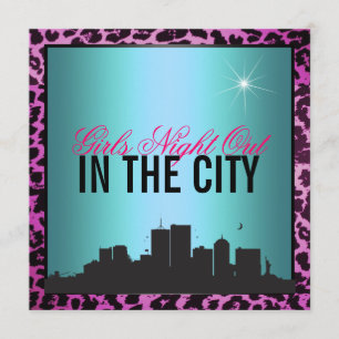 Girls night out in the city invitation
