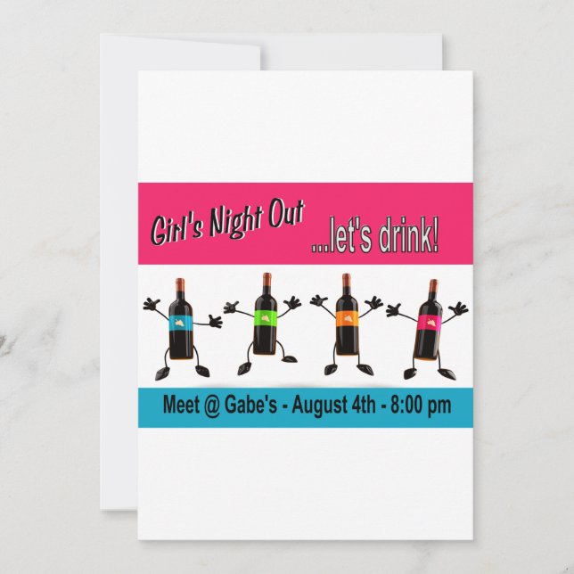 Girl's Night Out Invitation (Front)