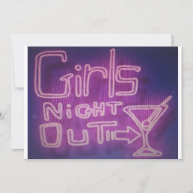 Girls night out invitation (Front)