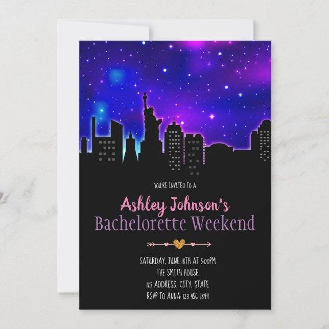 Girls night out party invitation (Front)