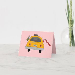 Girls' Night Out Taxi Note Card