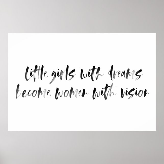 Girls Nursery Sign with Watercolor Calligraphy (Front)