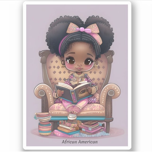 Girls of the World Reading - African American (Front)