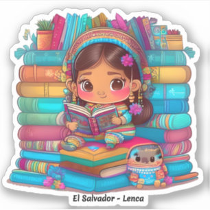 Girls of the World Reading - Lenca of El Salvador