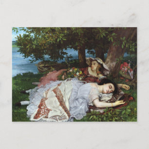Girls on the Banks of the Seine, 1856-57 Postcard