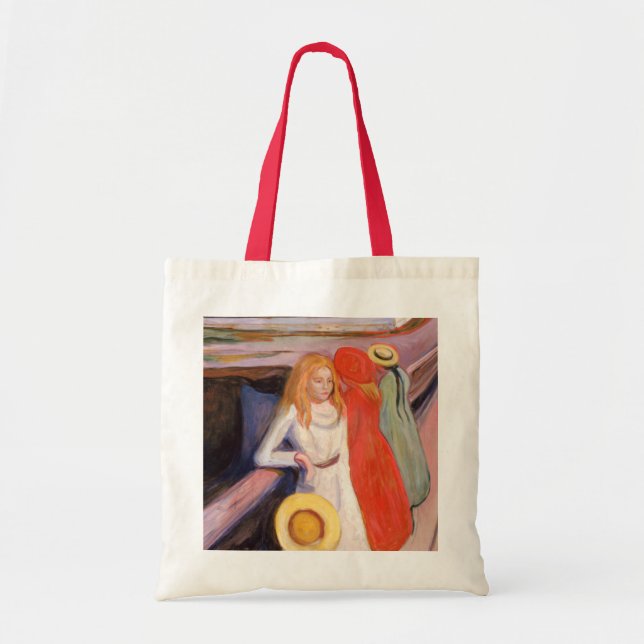 Girls on the Bridge Tote Bag (Front)