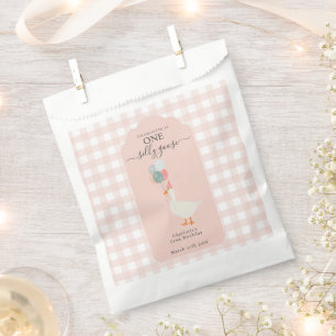 Girl's One Silly Goose 1st Birthday Party Favour Bags