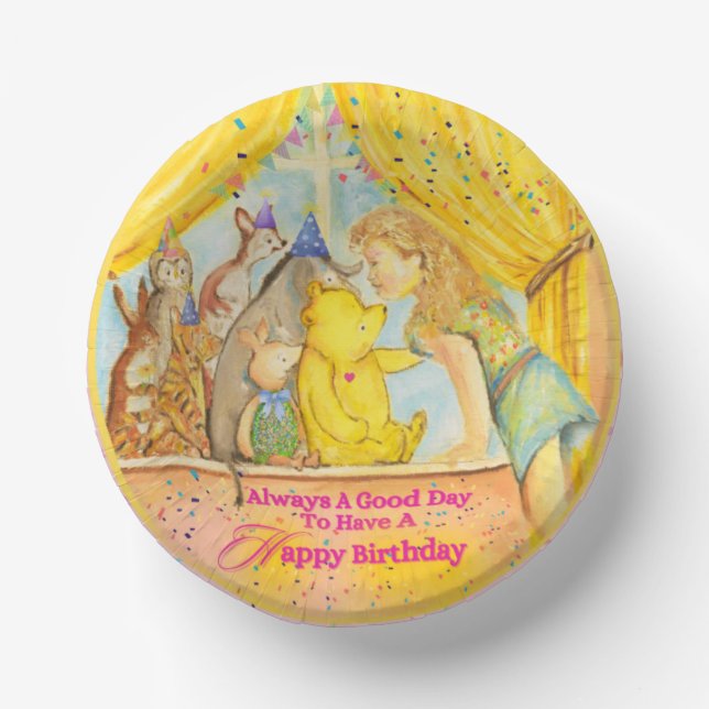 Girls Paper Bowls Plate (Front)