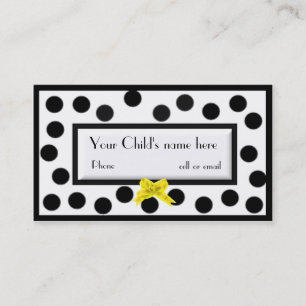 Girl's Paris high fashion calling Card