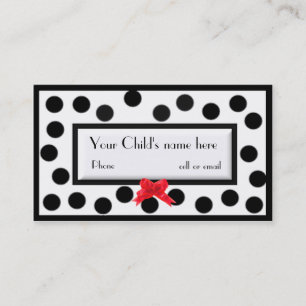 Girl's Paris high fashion calling card