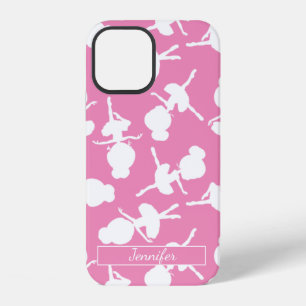 Girls Personalised Ballet Costume and Slipper Pink iPhone 12 Case