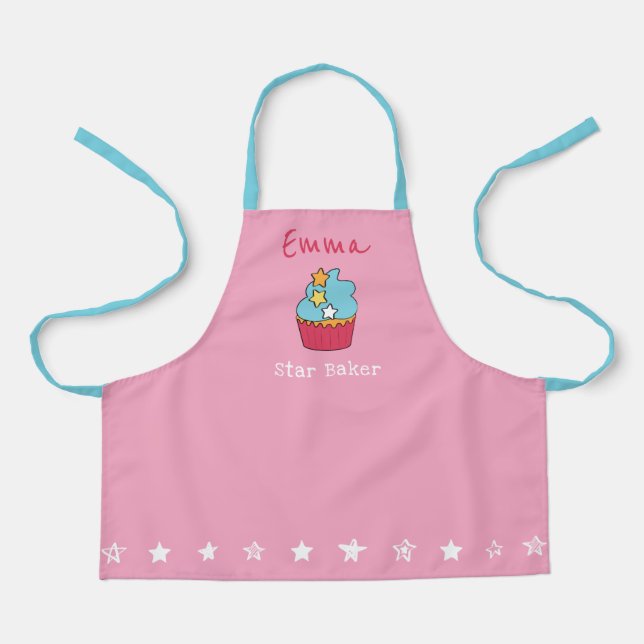 Girls Personalized Apron - Star Baker (Front)