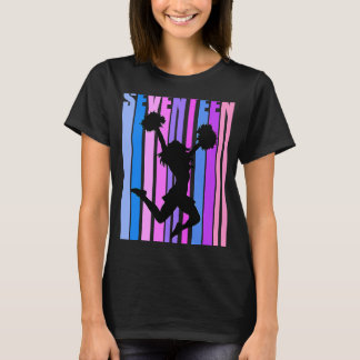 Girls Pink Cheerleading 17th Birthday Cheer Girl C T-Shirt