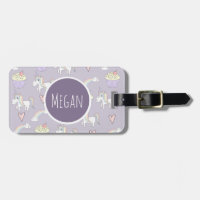 Girl's Pink Doodle Magical Pattern with Name Kids