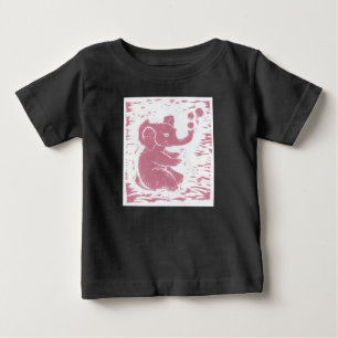 Girl's Pink Elephant Baby aparel T-Shirt