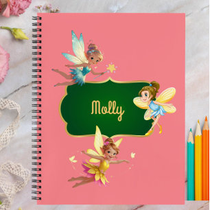 Girls Pink Fairy Write & Draw Story Notebook