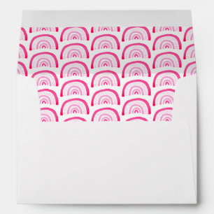 Girls Pink Rainbow pattern Envelope