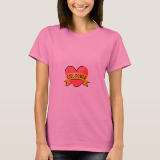 "Girls' Pink T-Shirt with Heart Logo - Soft & Styl