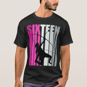 Girls Pinky Archery 16th Birthday Bow Arrow Archer T-Shirt