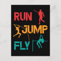Girls Pole Vaulting Running Jumping