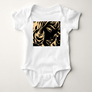 Girl's Portrait: Dismissed Hair Elegance Baby Bodysuit