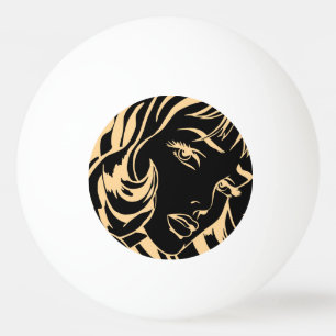 Girl's Portrait: Dismissed Hair Elegance Ping Pong Ball