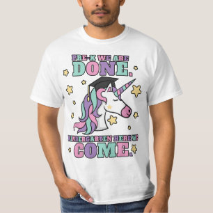 Girls Pre-K Graduation Magical Unicorn T-Shirt
