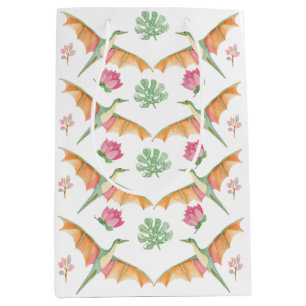 Girls Pretty Dinosaur Birthday Gift Bag