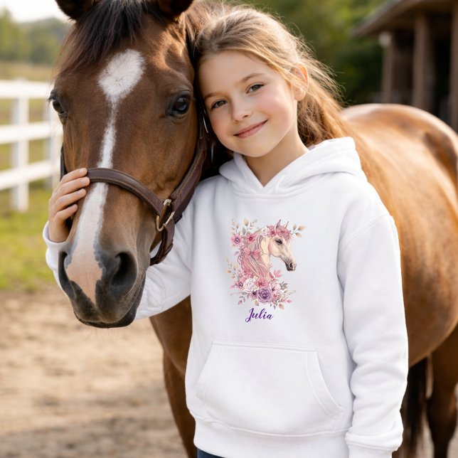 Girls Pretty Ponies Pastel Floral Horse (Creator Uploaded)