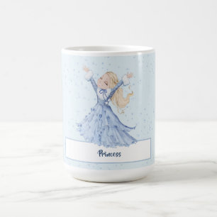 Girls Princess Enchanted Snowflakes Coffee Mug