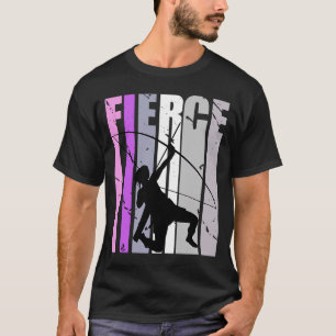 Girls Purple Archery Fierce Birthday Archer Courag T-Shirt