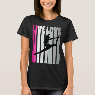 Girls Purple Love Dance Birthday Retro Vintage Dis T-Shirt