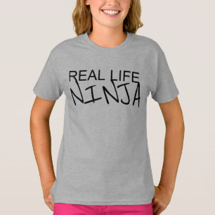 Girls Real Life Ninja Orange Shirt