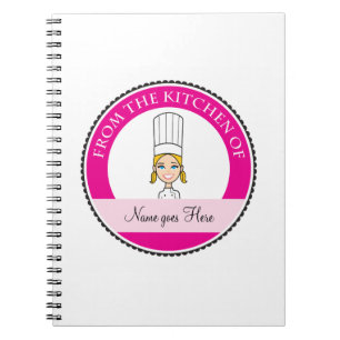Girl's Recipe Notebook Personalised #1