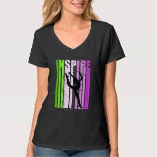 Girls Rhythmic Gymnastics Inspire Daughter Fan Fem T-Shirt