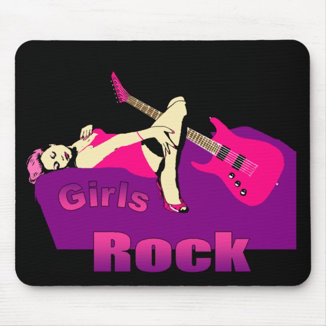 Girls Rock Mousepad (Front)