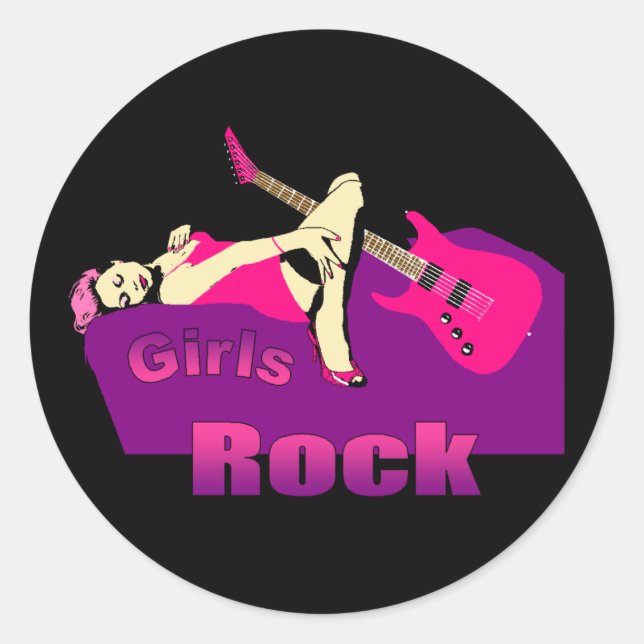 Girls Rock Sticker (Front)