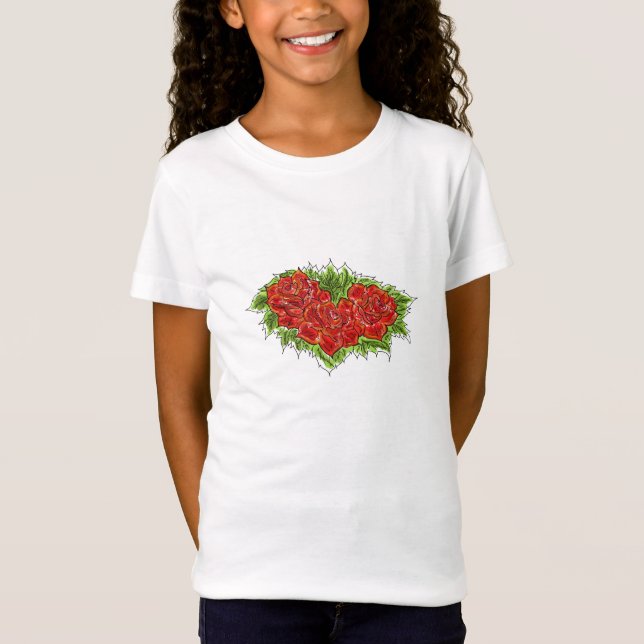 Girls Rose Tshirt (Front)