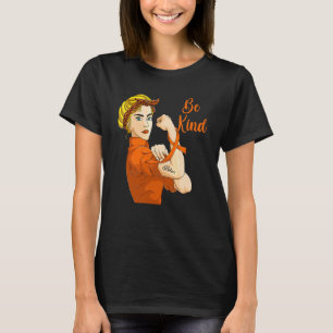 Girls Rosie The Riveter Kindness For Women Be Kin T-Shirt
