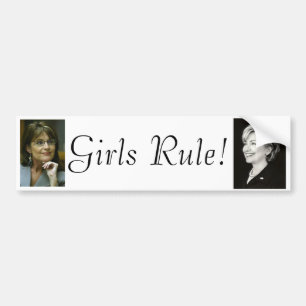 Girls Rule Bumper Sticker
