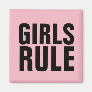GIRLS RULE Fridge Magnets