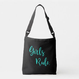 Girl's Rule Inspirational Cool Trendy Modern Crossbody Bag