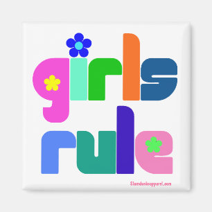 Girls Rule magnet