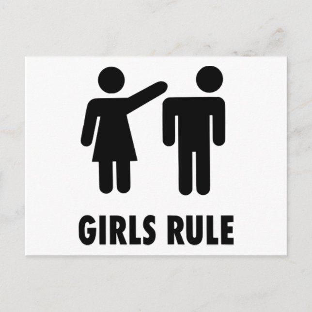 Girls Rule postcard (Front)