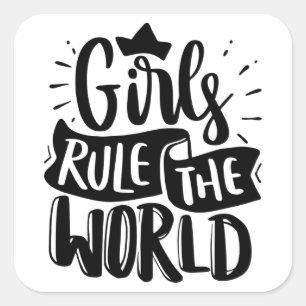 girls rule the world sticker