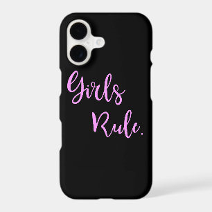 Girls Rule Typography, Cool Black