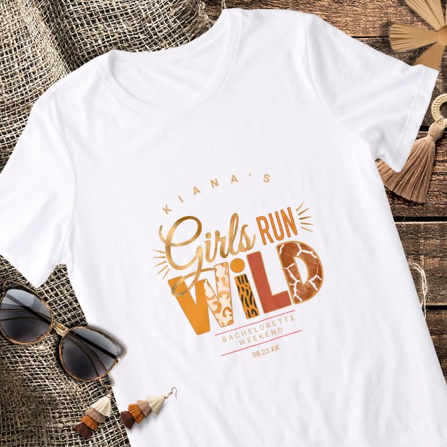 Girls Run Wild Safari Bachelorette ID1148 Tri-Blend Shirt (Creator Uploaded)